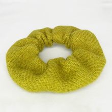 Load image into Gallery viewer, Amazon Moss Harris Tweed Hair Scrunchie