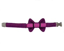 Load image into Gallery viewer, The Purple Sugarplum Harris Tweed Bow