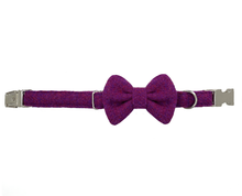 Load image into Gallery viewer, The Purple Sugarplum Harris Tweed Bow