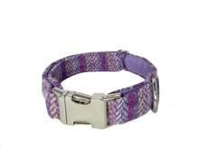 Load image into Gallery viewer, Lilac Sprinkles Harris Tweed Match Me and My Pet Scrunchie and Collar Set