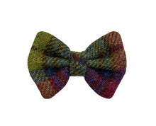 Load image into Gallery viewer, Ravishing Rhubarb Harris Tweed Match Me and My Pet Bow and Collar Set
