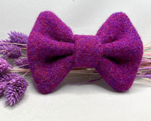 Load image into Gallery viewer, The Purple Sugarplum Harris Tweed Bow