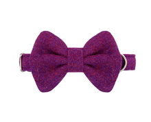 Load image into Gallery viewer, The Purple Sugarplum Harris Tweed Bow