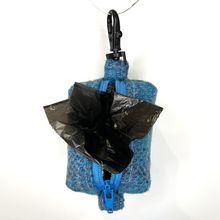 Load image into Gallery viewer, Glacier Blue Tartan Harris Tweed Treat/Poop Bag