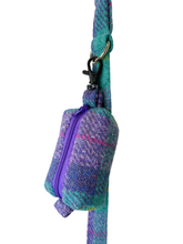Load image into Gallery viewer, Peppermint Lavender Tartan Harris Tweed Treat/Poop Bag