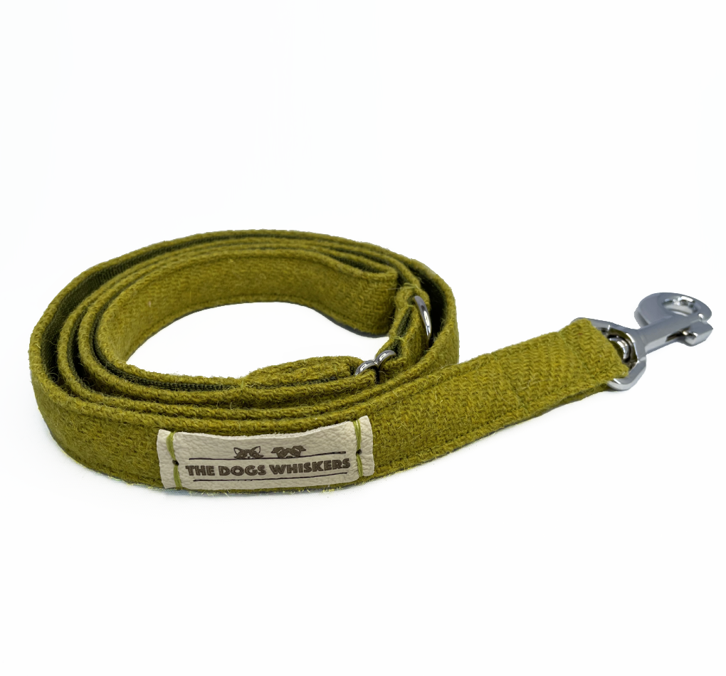 Amazon Moss Harris Tweed Dog Lead