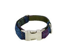 Load image into Gallery viewer, Ravishing Rhubarb Harris Tweed Match Me and My Pet Scrunchie and Collar Set
