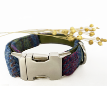 Load image into Gallery viewer, Ravishing Rhubarb Harris Tweed Dog Collar
