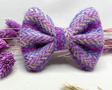 Load image into Gallery viewer, The Lilac Sprinkles Harris Tweed Bow
