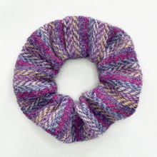 Load image into Gallery viewer, Lilac Sprinkles Harris Tweed Hair Scrunchie
