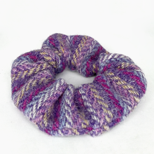 Load image into Gallery viewer, Lilac Sprinkles Harris Tweed Hair Scrunchie
