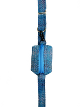 Load image into Gallery viewer, Glacier Blue Tartan Harris Tweed Treat/Poop Bag
