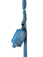 Load image into Gallery viewer, Glacier Blue Tartan Harris Tweed Treat/Poop Bag
