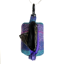 Load image into Gallery viewer, Peppermint Lavender Tartan Harris Tweed Treat/Poop Bag
