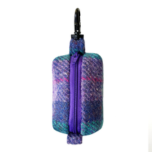Load image into Gallery viewer, Peppermint Lavender Tartan Harris Tweed Treat/Poop Bag
