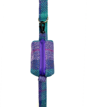 Load image into Gallery viewer, Peppermint Lavender Tartan Harris Tweed Treat/Poop Bag
