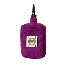 Load image into Gallery viewer, Purple Sugarplum Harris Tweed Treat/Poop Bag
