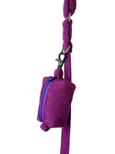 Load image into Gallery viewer, Purple Sugarplum Harris Tweed Treat/Poop Bag
